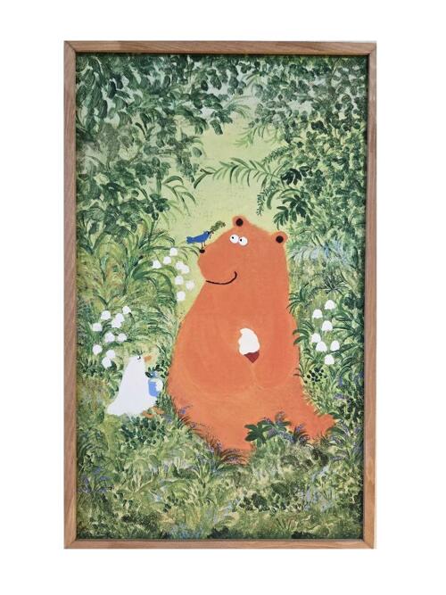 <너와 함께> 우드프레임 캔버스 원목 액자