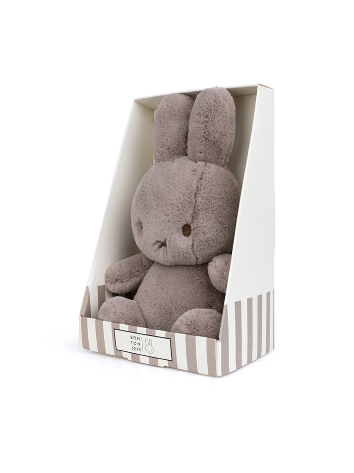 Cozy Miffy Sitting Taupe in giftbox - 23cm