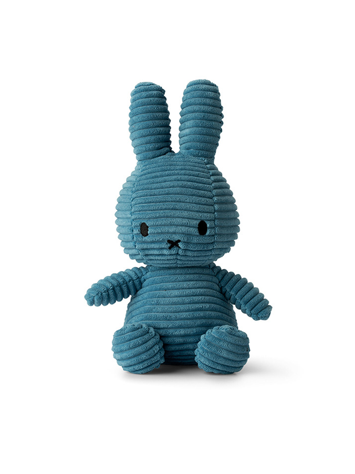 Miffy Sitting Corduroy Aviator Blue - 23cm