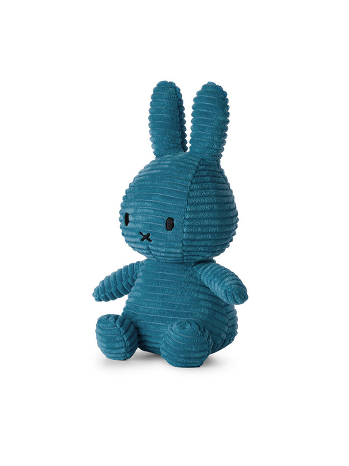 Miffy Sitting Corduroy Aviator Blue - 23cm