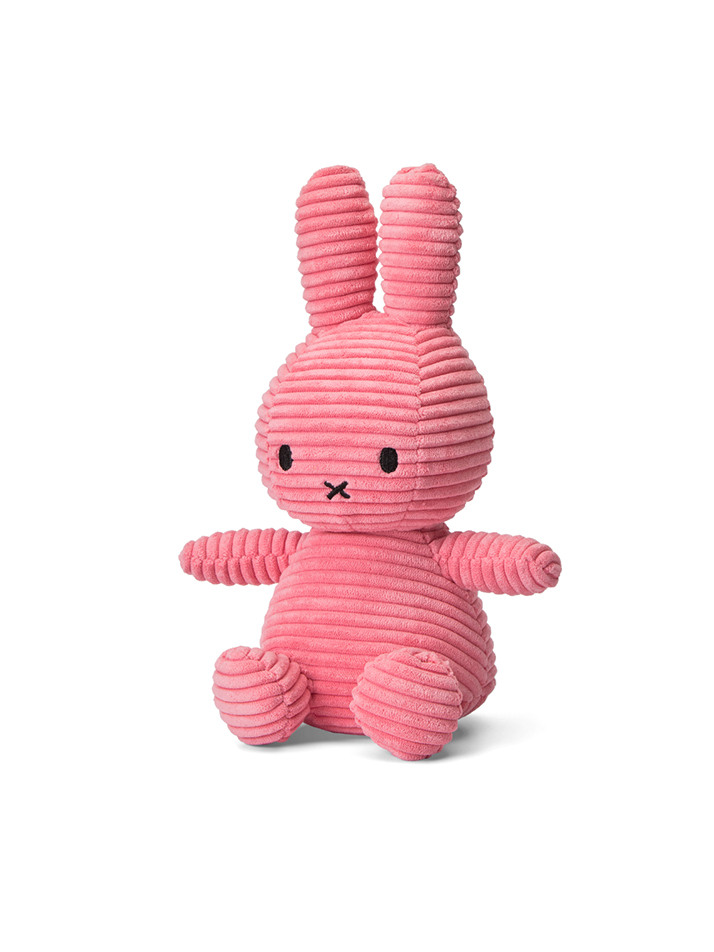 Miffy Sitting Corduroy Bubblegum Pink - 23cm