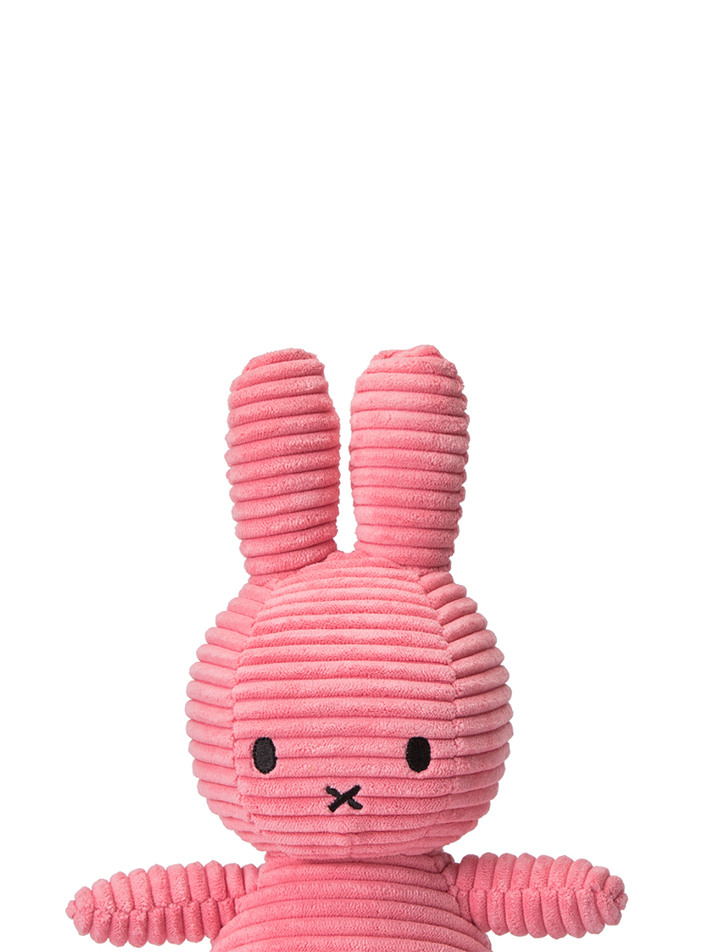 Miffy Sitting Corduroy Bubblegum Pink - 23cm