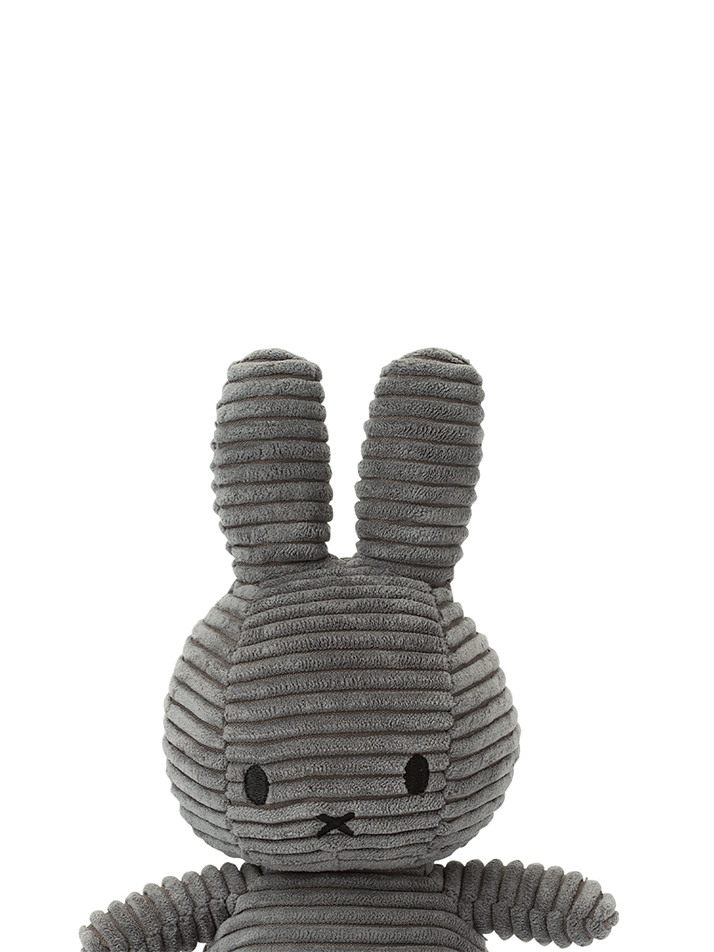 Miffy Sitting Corduroy Grey - 23cm