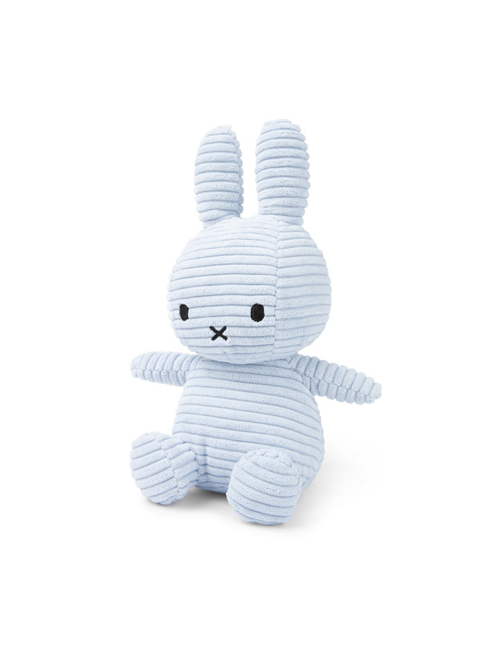 Miffy Sitting Corduroy Ice Blue - 23cm