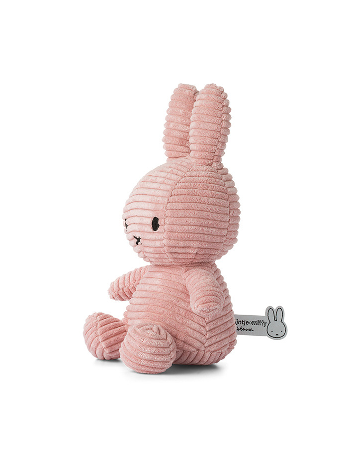 Miffy Sitting Corduroy Pink - 23cm