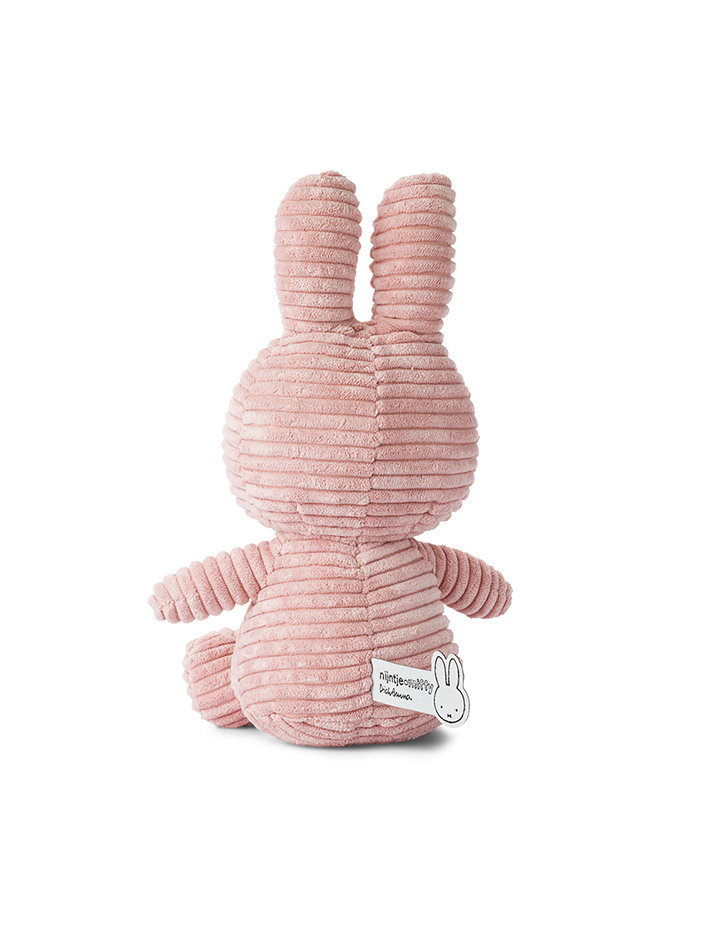 Miffy Sitting Corduroy Pink - 23cm