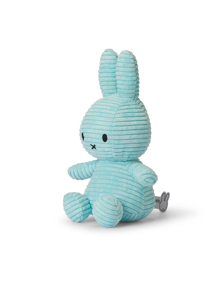 Miffy Sitting Corduroy Turquoise - 23cm