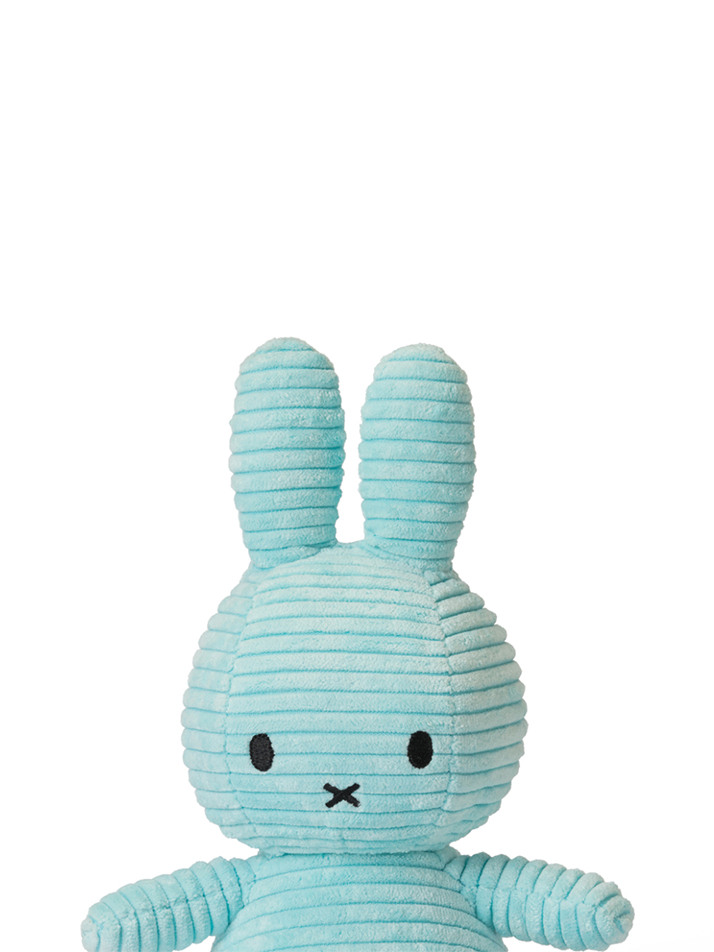 Miffy Sitting Corduroy Turquoise - 23cm