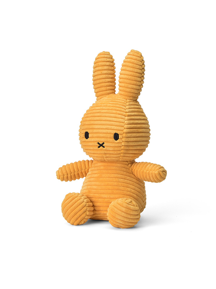 Miffy Sitting Corduroy Yellow - 23cm