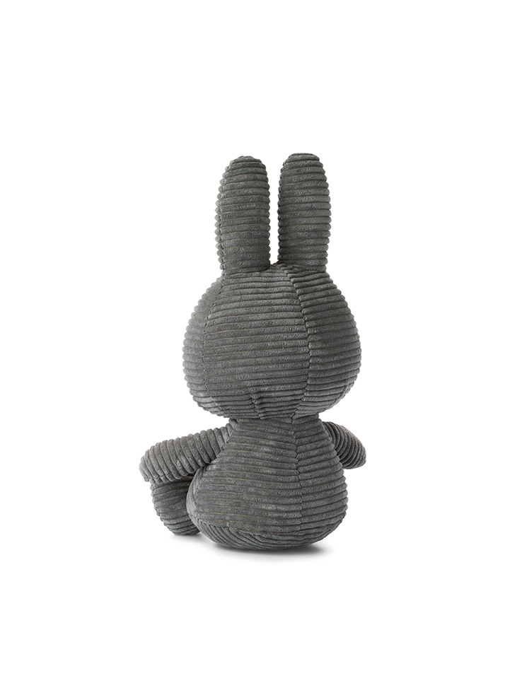 Miffy Sitting Corduroy Grey - 33cm