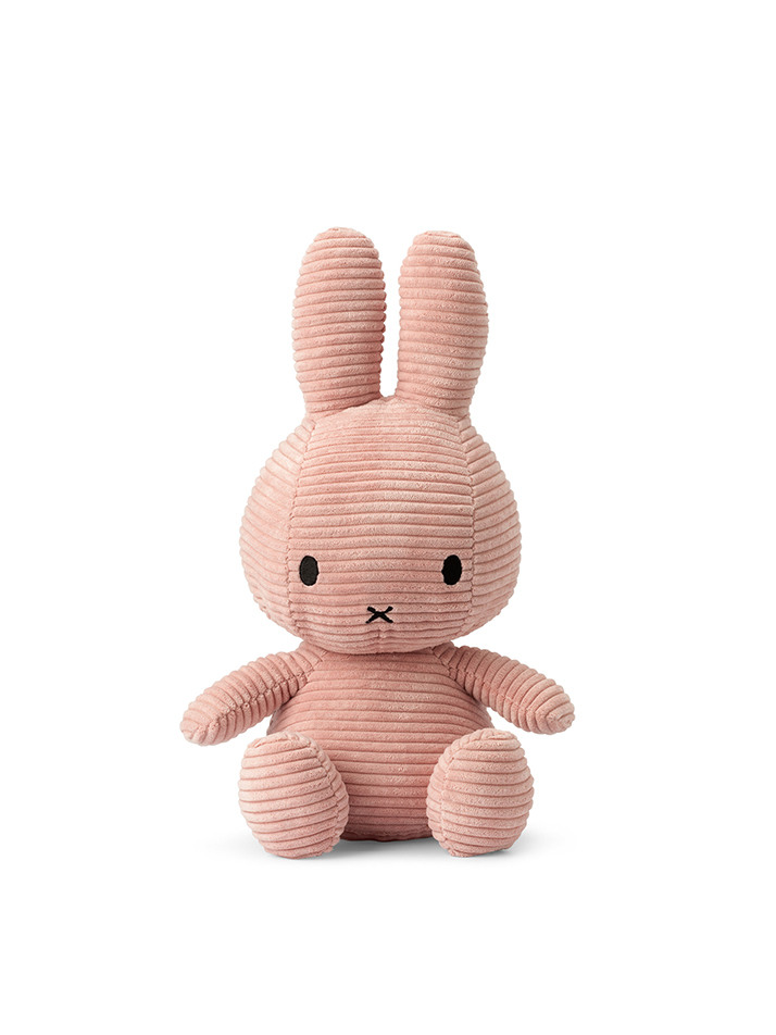 Miffy Sitting Corduroy Pink - 33cm