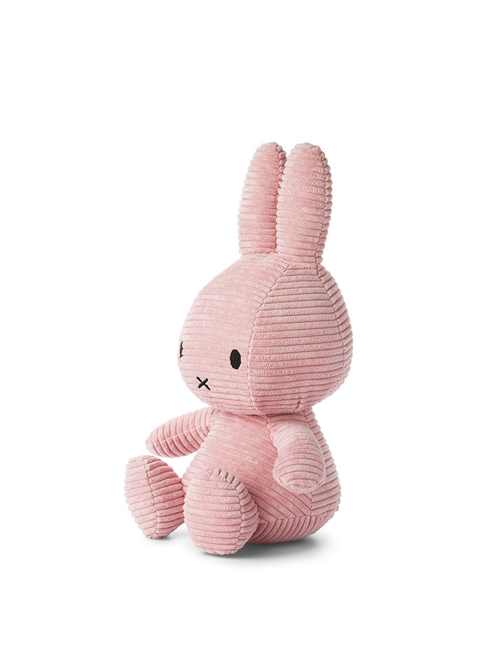 Miffy Sitting Corduroy Pink - 33cm