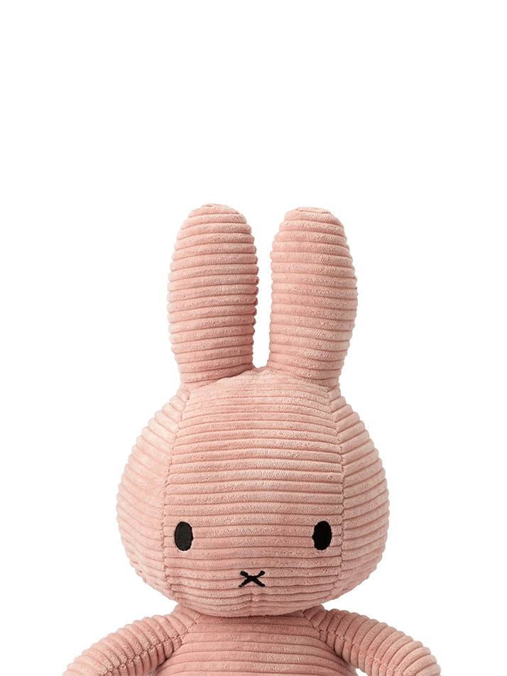 Miffy Sitting Corduroy Pink - 33cm