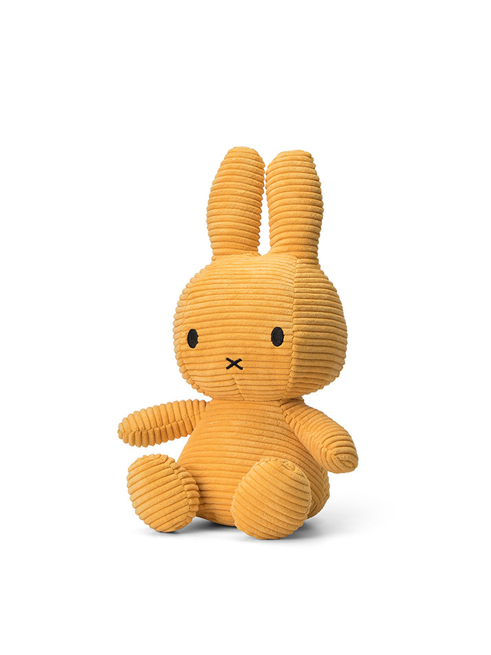 Miffy Sitting Corduroy Yellow - 33cm