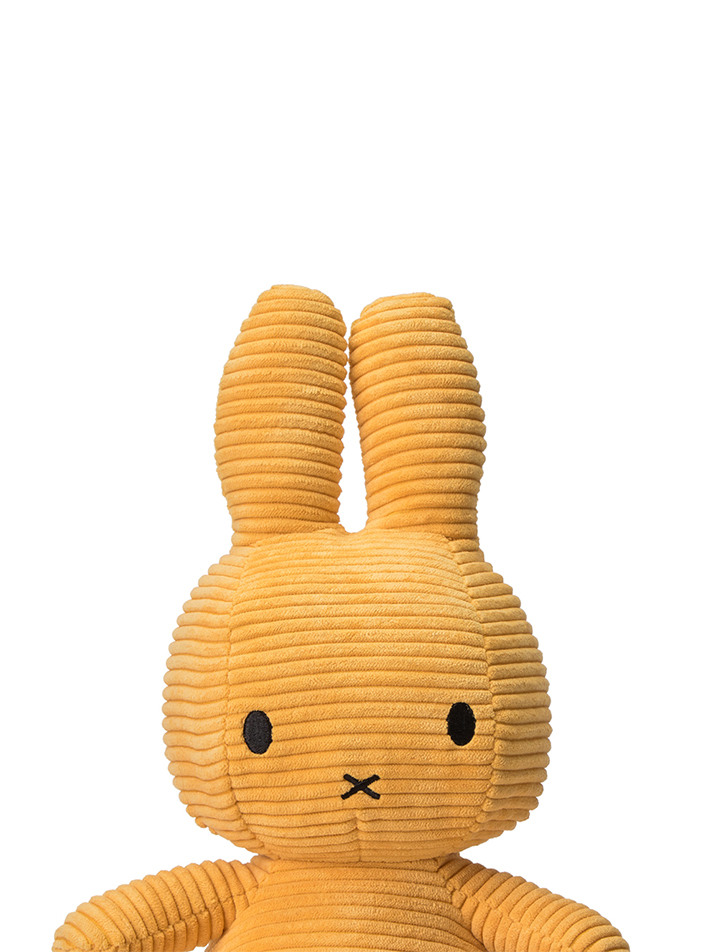 Miffy Sitting Corduroy Yellow - 33cm