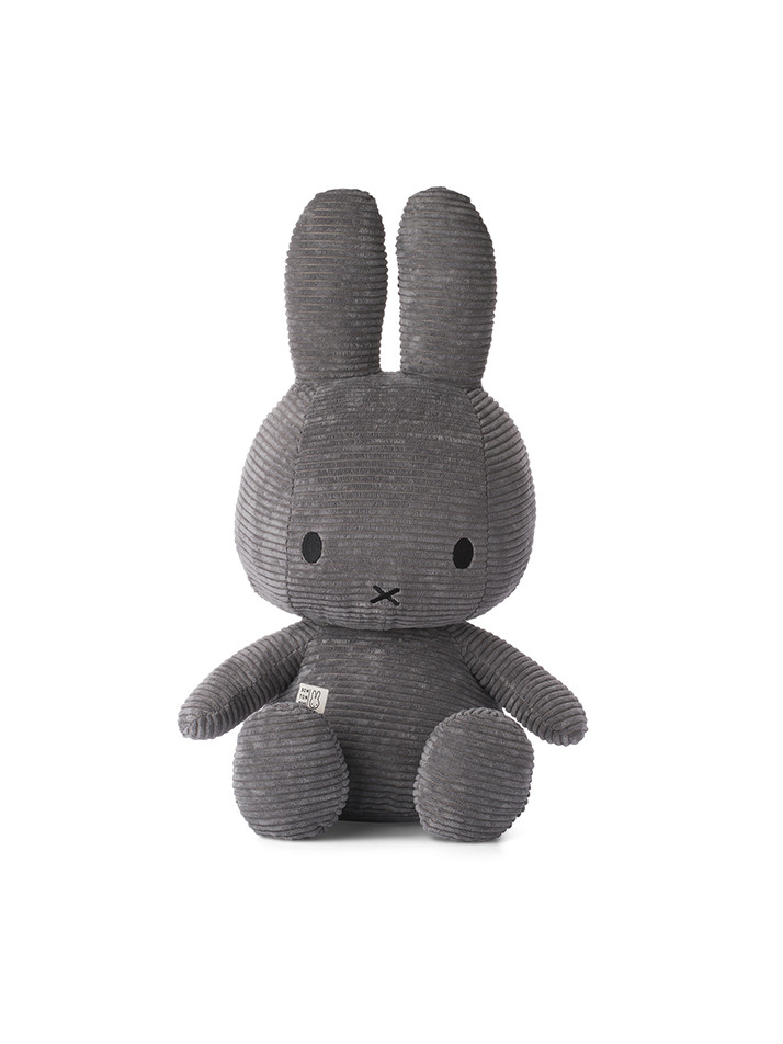 Miffy Sitting Corduroy Grey - 50cm