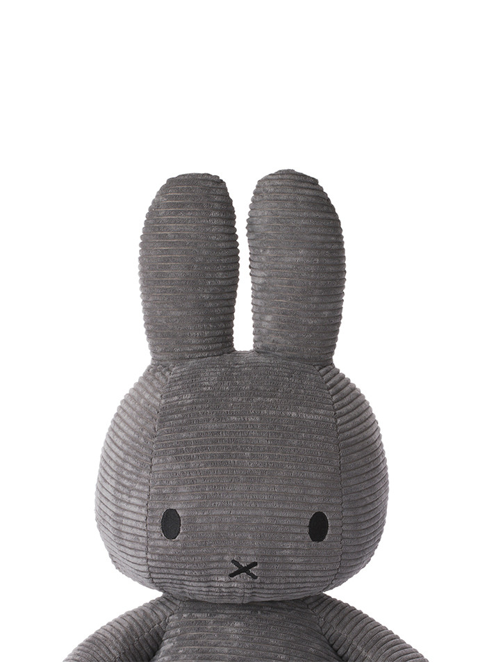 Miffy Sitting Corduroy Grey - 50cm