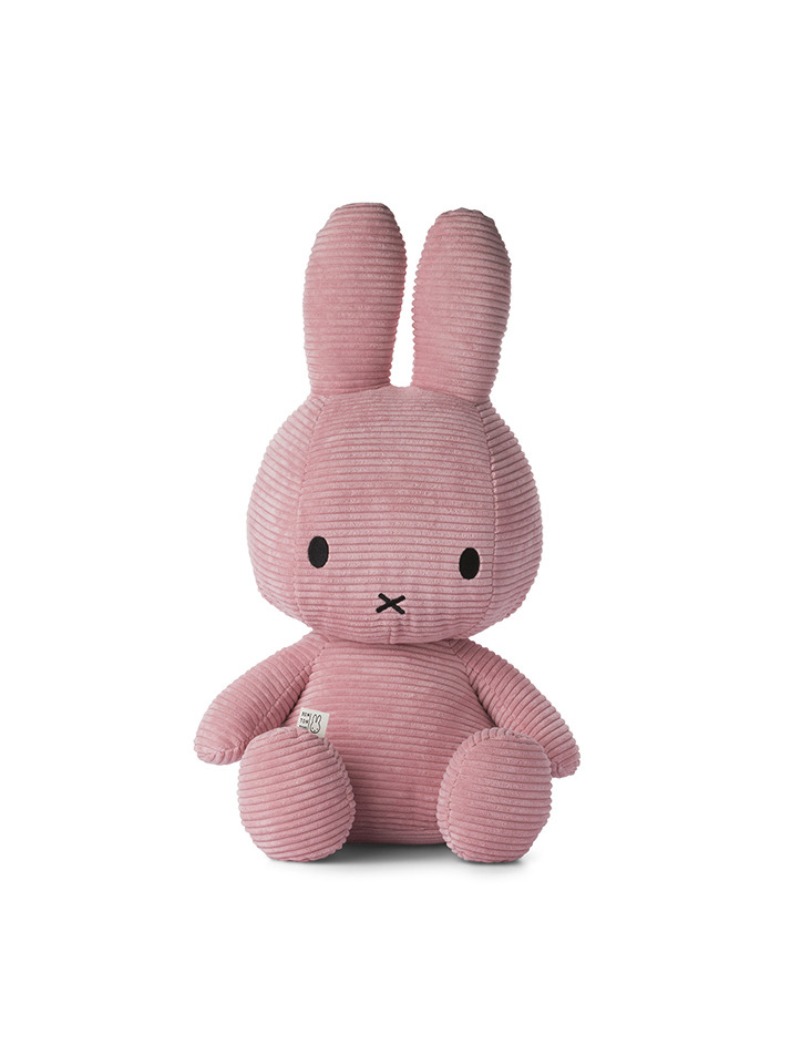 Miffy Sitting Corduroy Pink - 50cm