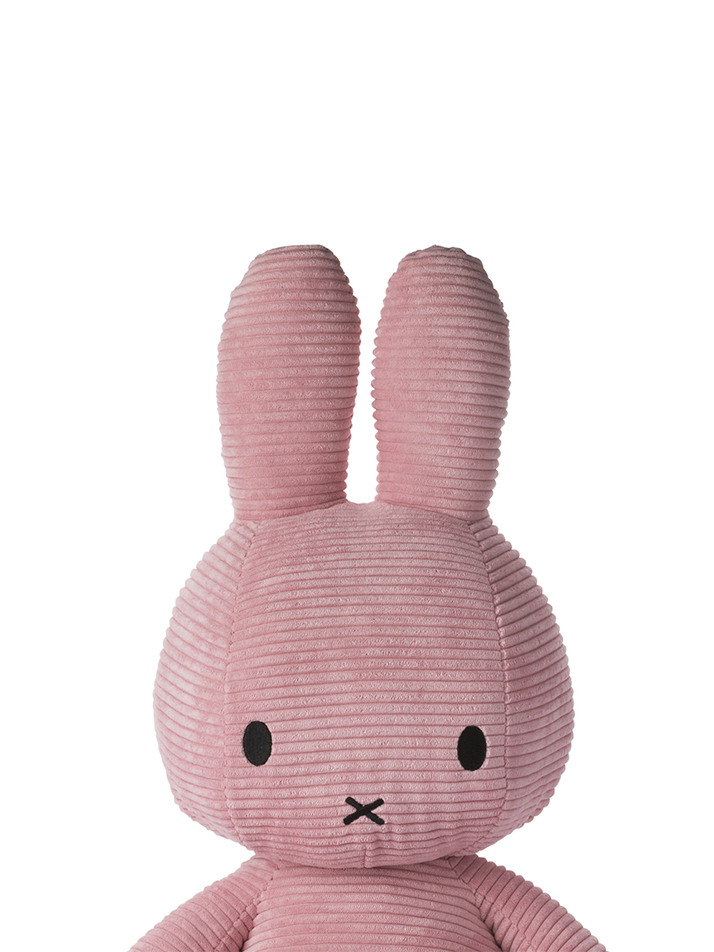 Miffy Sitting Corduroy Pink - 50cm