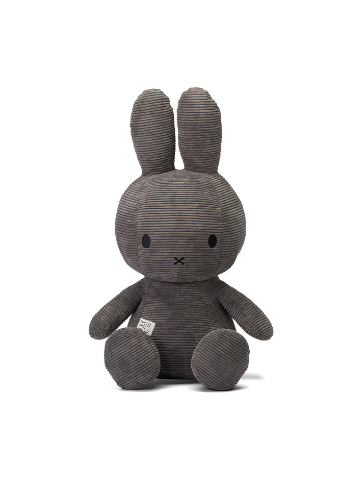 Miffy Sitting Corduroy Grey - 70cm