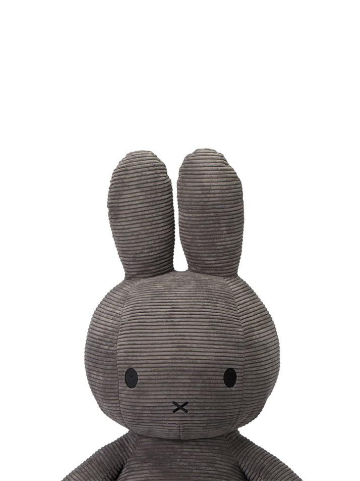 Miffy Sitting Corduroy Grey - 70cm