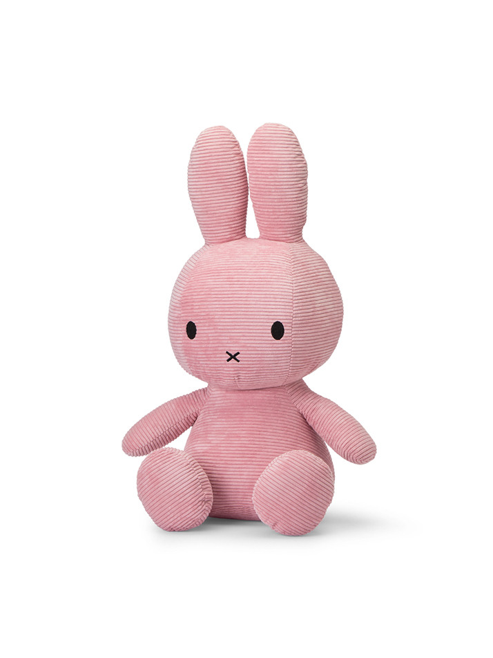 Miffy Sitting Corduroy Pink - 70cm