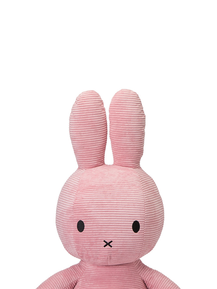 Miffy Sitting Corduroy Pink - 70cm