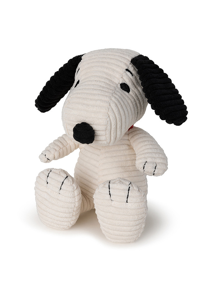 [PEANUTS] Snoopy Sitting Corduroy Cream - 19cm