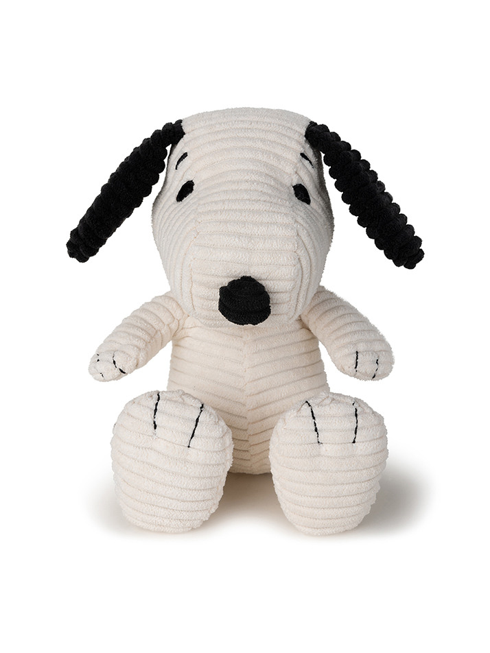 [PEANUTS] Snoopy Sitting Corduroy Cream - 19cm