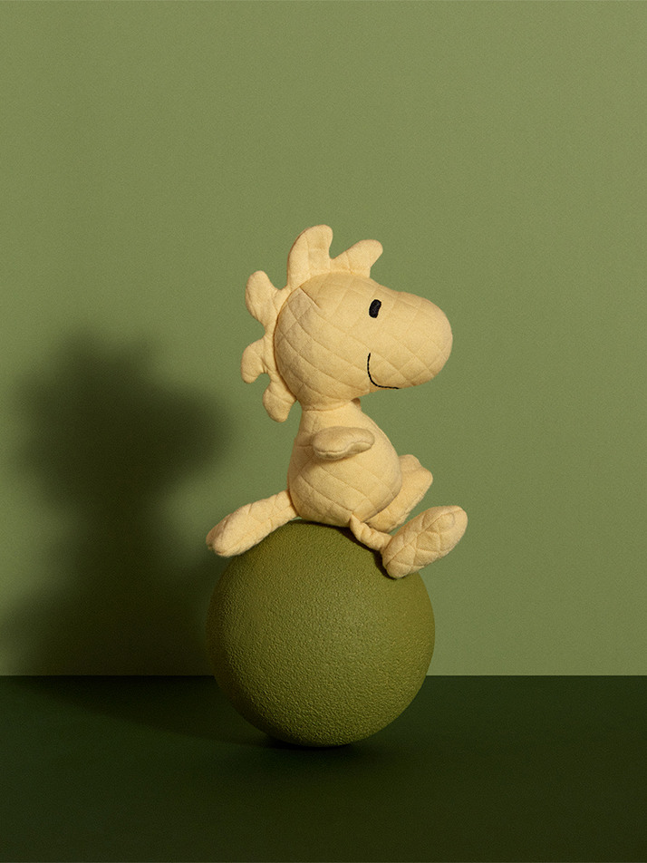 [PEANUTS] Woodstock Quilted Jersey Yellow in Giftbox - 15cm