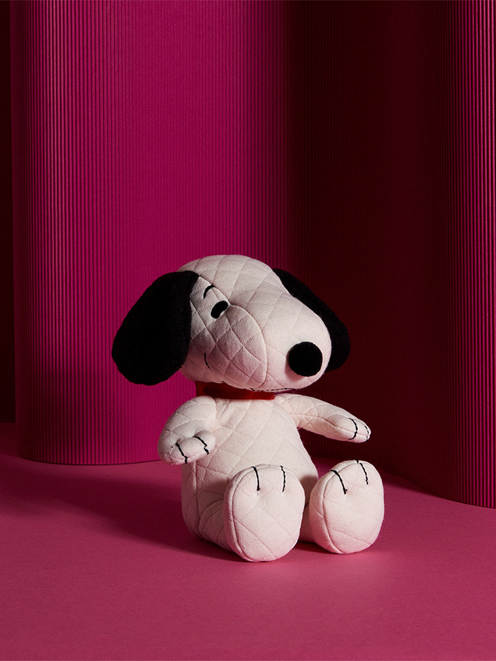 [PEANUTS] Snoopy Quilted Jersey Cream in Giftbox - 17cm