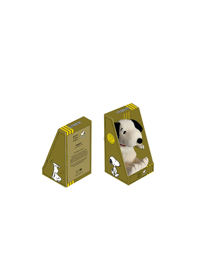 [PEANUTS] Snoopy Mini Corduroy Cream in Giftbox - 17cm