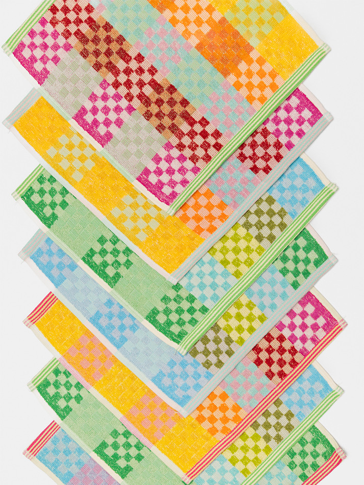 [odd & ends] Multi Cloth Duo #55 checkered check