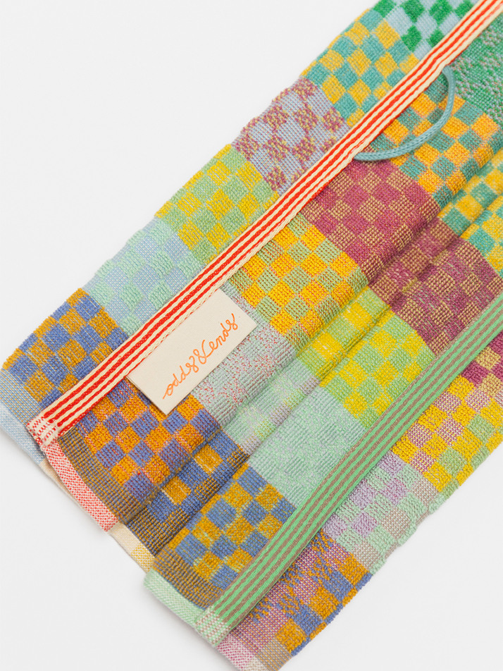 [odd & ends] Kitchen Towel #56 checkered check