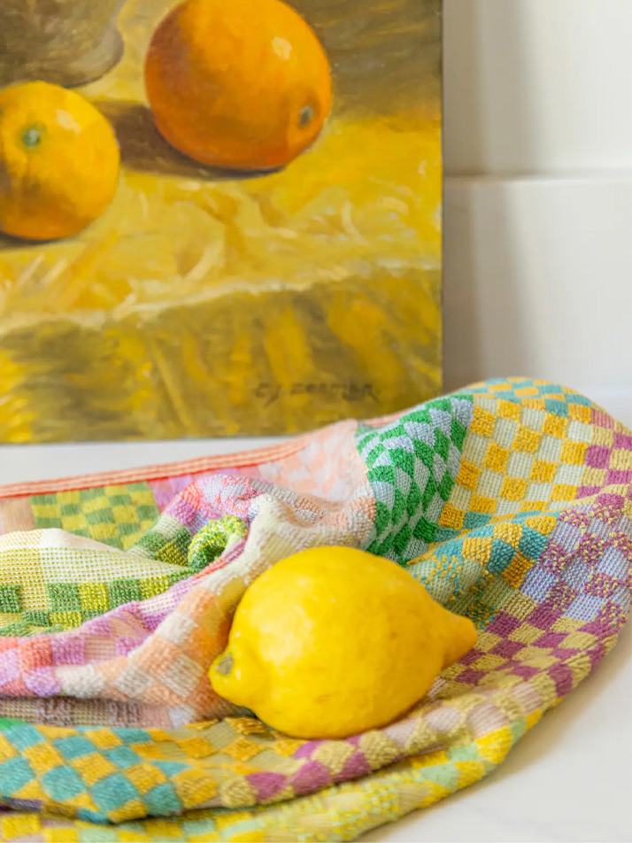 [odd & ends] Kitchen Towel #56 checkered check