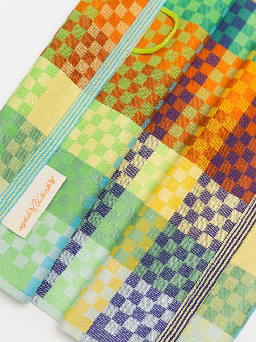 [odd & ends] Tea Towel #57B checkered check