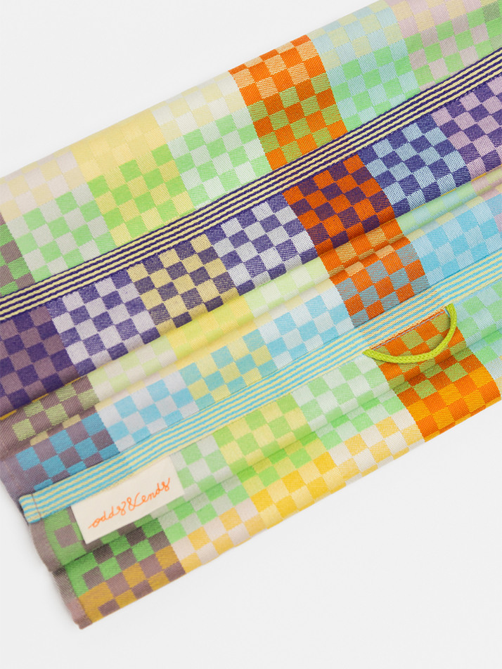 [odd & ends] tea towel #58B checkered check