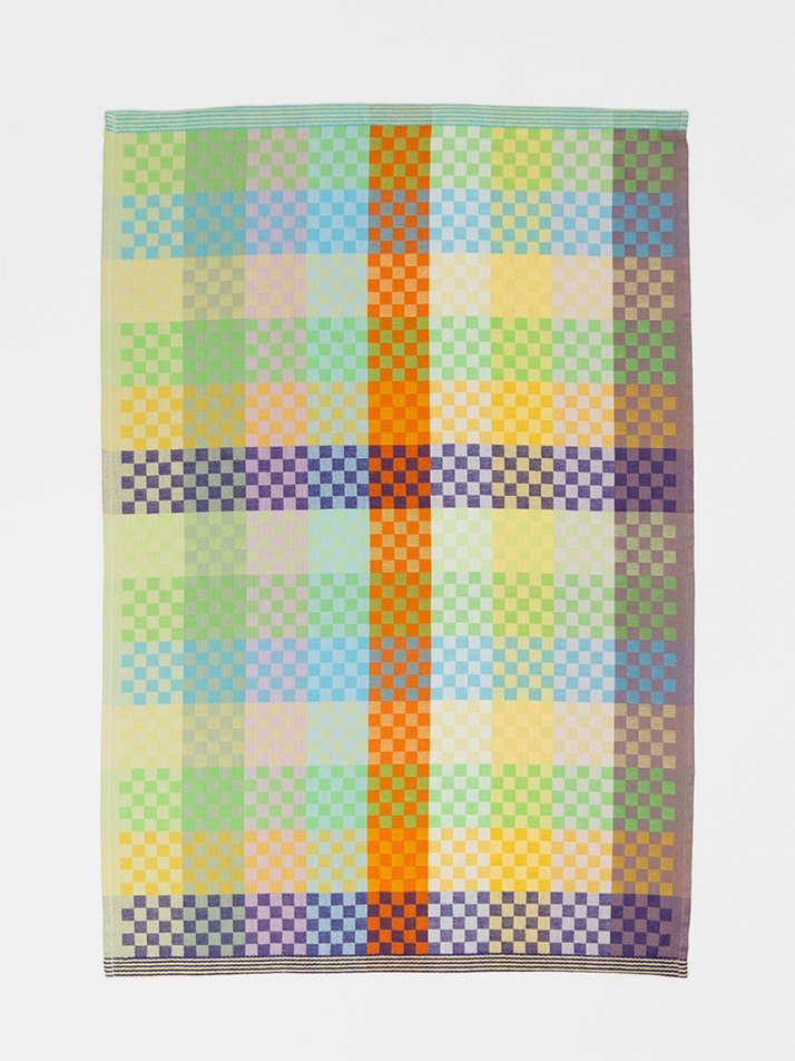 [odd & ends] tea towel #58B checkered check