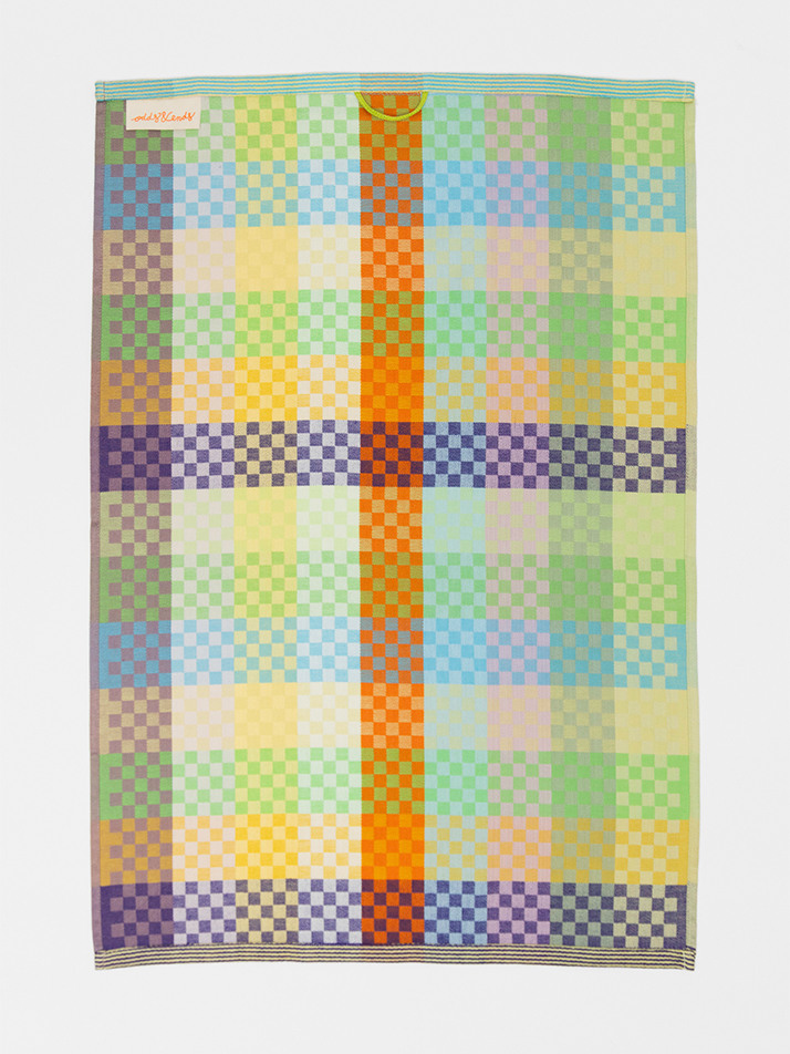 [odd & ends] tea towel #58B checkered check