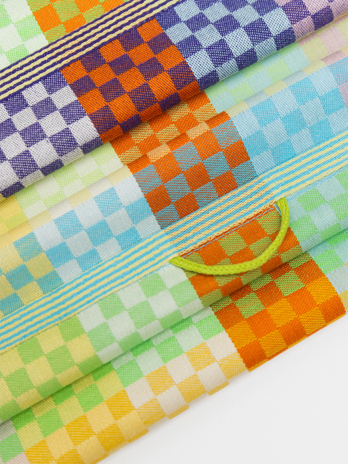 [odd & ends] tea towel #58B checkered check