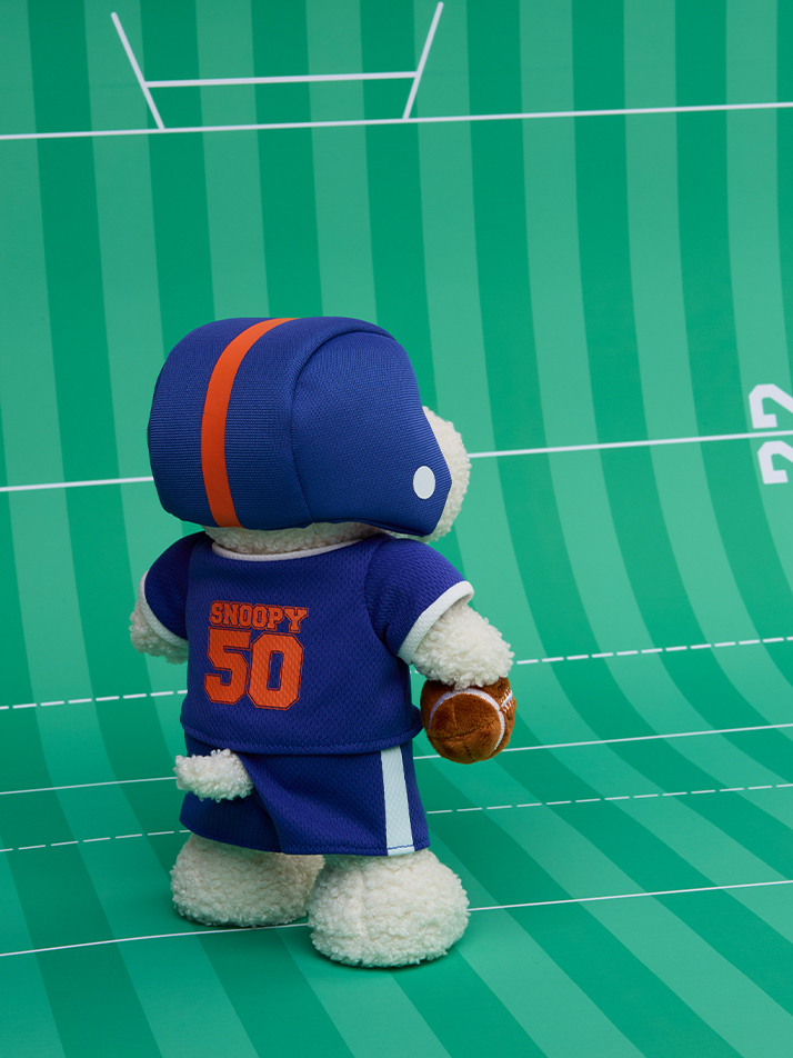 [PEANUTS] American football Snoopy - 23cm