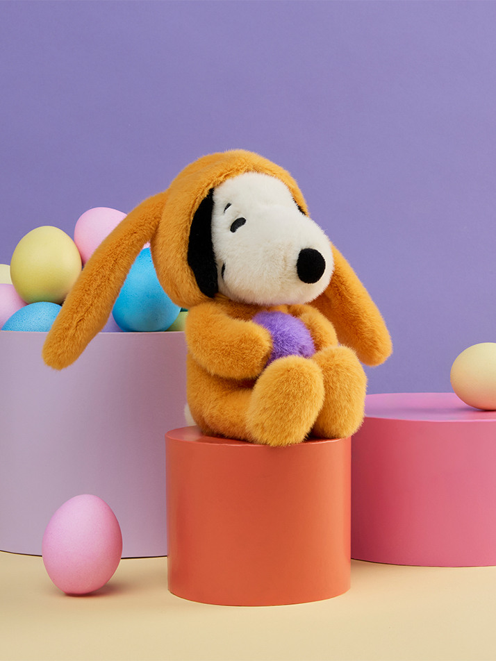 [PEANUTS] Easter Snoopy ECO Fuzzy Yellow - 16cm