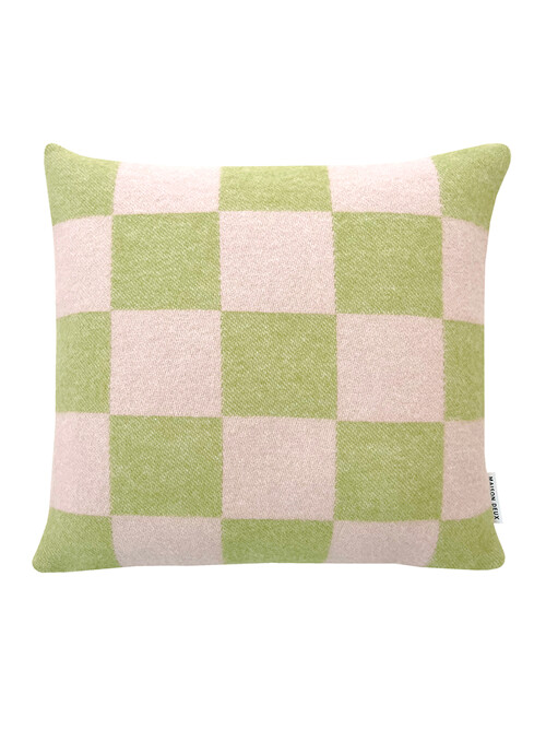 Checkerboard Cushion Cover - Kiwi Pink (50 x 50)