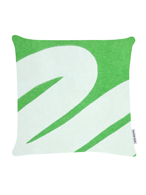 Swirl Cushion Cover - Apple White (50 x 50)