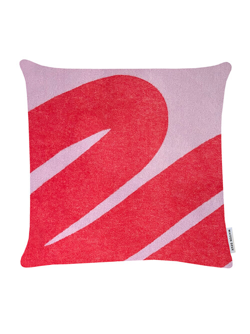 Swirl Cushion Cover - Lilac Scarlet (50 x 50)