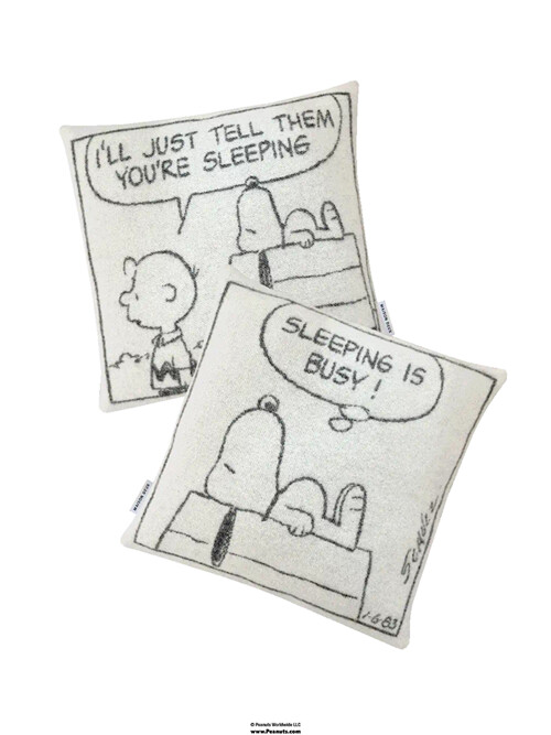[Maison Deux X Peanuts] Lambswool Cushion Cover Set (2 pcs) (50 x 50)