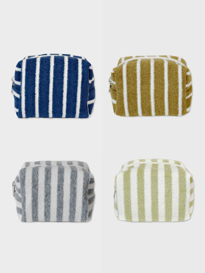 Stripe Terry Pouch (4colors)