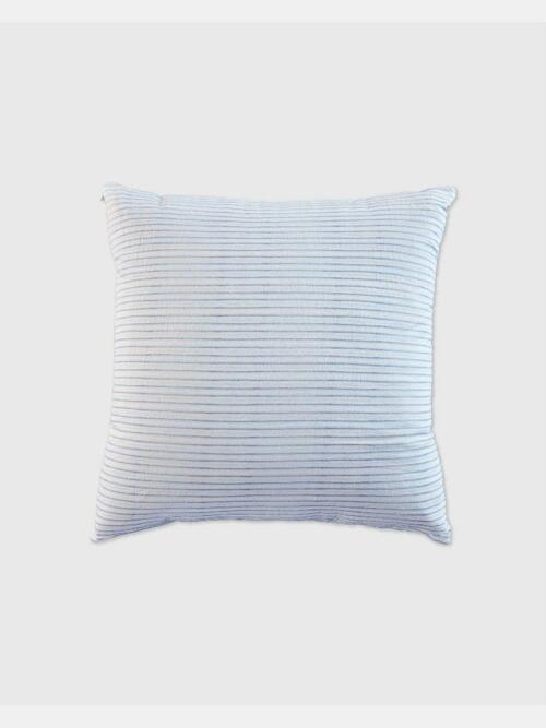 Stripe Cushion Cover (white-blue)