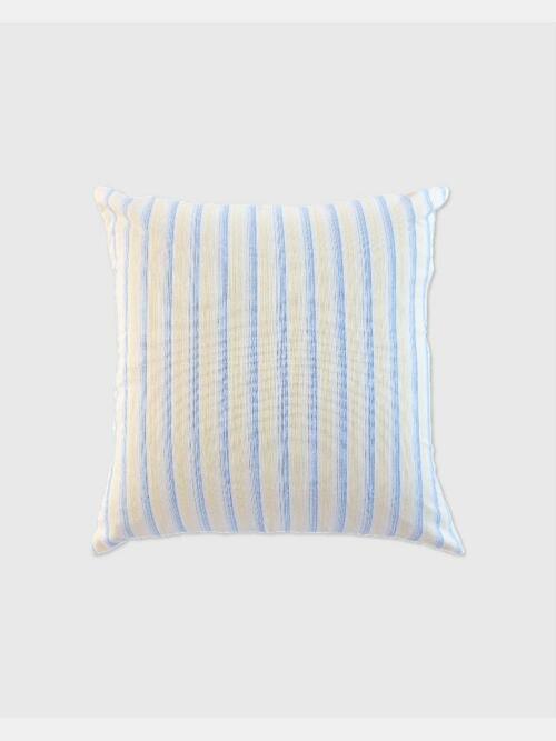 Stripe Cushion Cover (yellow-blue)