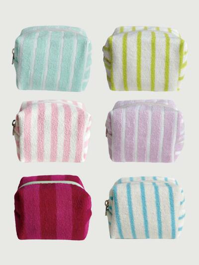 Stripe Terry Pouch (6colors, 2Sizes)